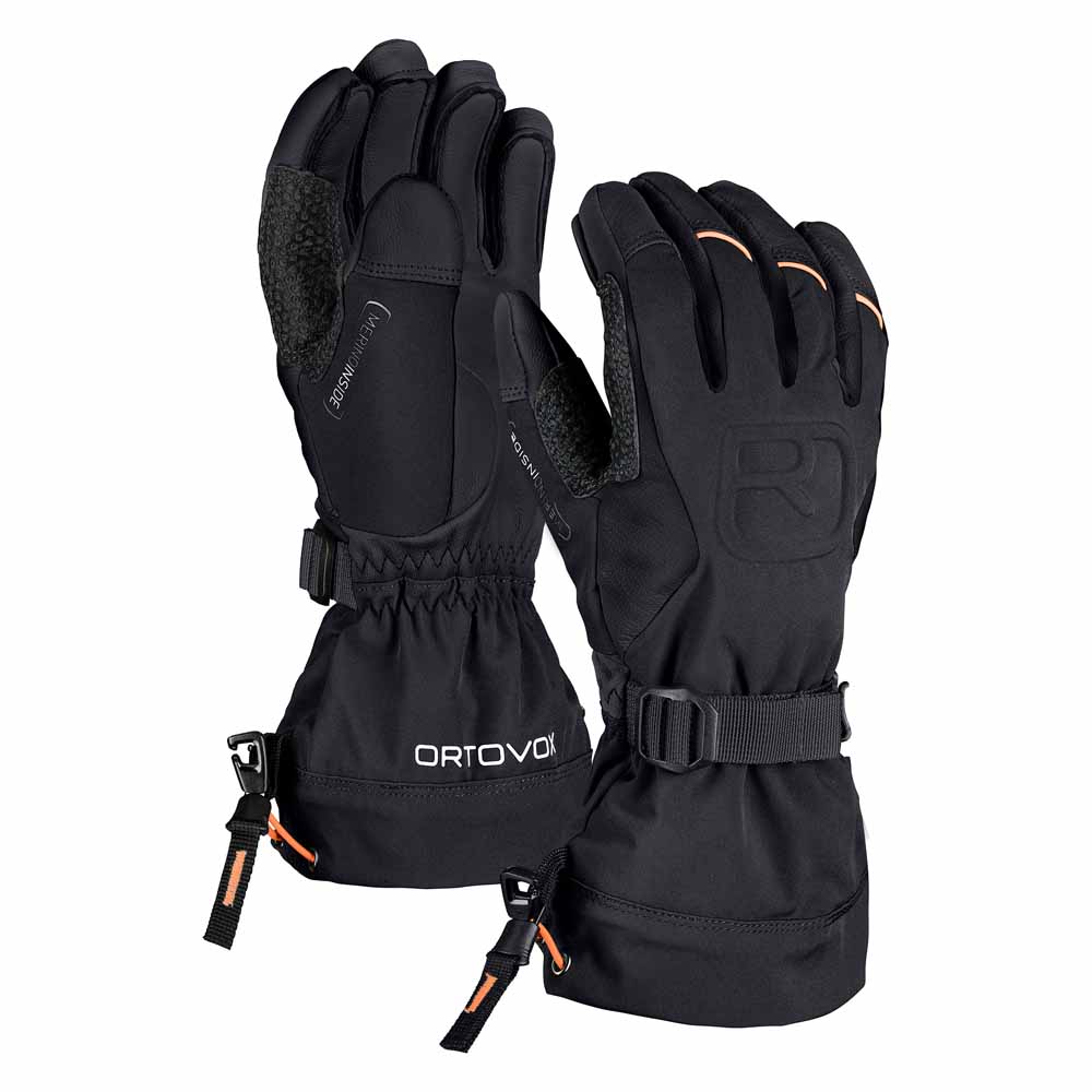 Rukavice ORTOVOX Merino Freeride Glove Men's Black Raven