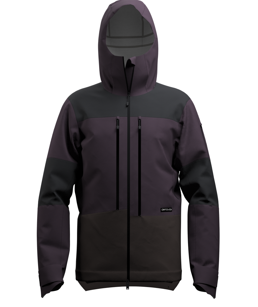 Hardshellová bunda ORTOVOX Ravine Free 3L Jacket Men's Dark Wild Berry