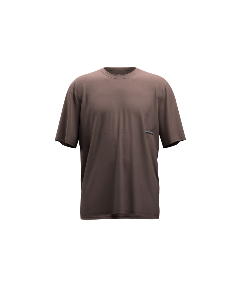 Tričko s krátkym rukávom ORTOVOX 185 Merino Patch T-Shirt Men's Blue Note