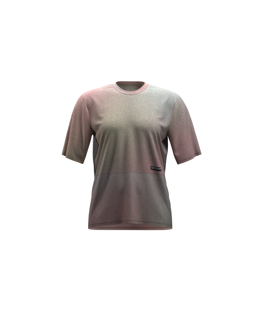 Tričko s krátkym rukávom ORTOVOX 185 Merino Patch Print T-Shirt Women's Aop Dawn Rose