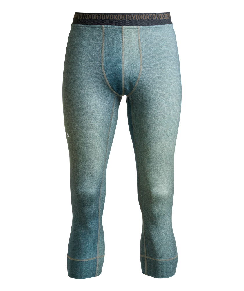Termoprádlo ORTOVOX 185 Rock'N'Wool Print Short Pants Men's Aop Green Sage