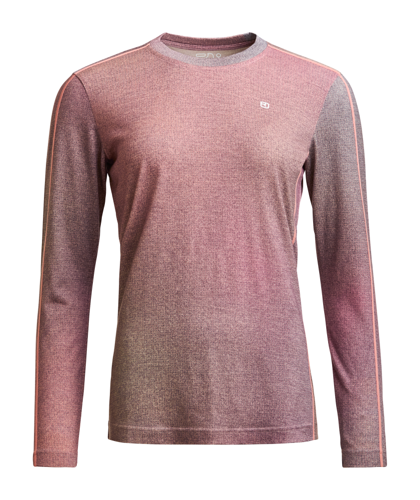 Termoprádlo ORTOVOX 185 Rock'N'Wool Print Long Sleeve Women's Aop Dawn Rose