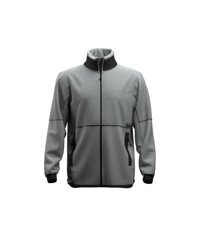 Mikina ORTOVOX Fleece Teddy Jacket Men's Grey Ice