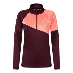 rolk ROCK EXPERIENCE URUS WOMAN FLEECE WINDSOR WINE/DESERT FLOWER
