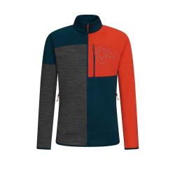 Mikina Rock Experience Kobra Mock Neck tmavomodr