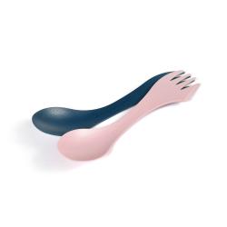 LIGHT MY FIRE Spork original 2-pack hazyblue/dustypink