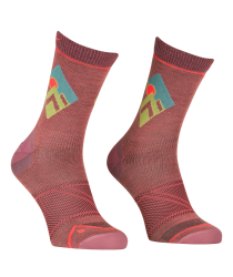 Ponoky Ortovox Alpine Light Compression Mid Socks Women's Wild Rose