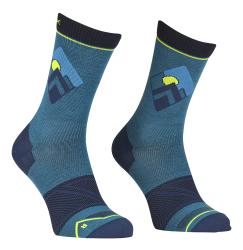Ponoky Ortovox Alpine Light Compression Mid Socks Men's Mountain Blue
