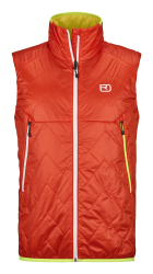 Vesta Ortovox Swisswool Piz Vial Vest Men's Hot Orange