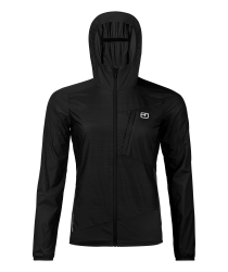 Bunda ORTOVOX Trace Windbreaker Jacket Women's Black Raven