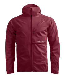 Bunda ORTOVOX Trace 2.5L Jacket Men's Red Malbec