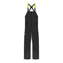 Hardshellov nohavice Ortovox 3L Deep Shell Bib Pants Men's Black Raven