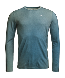 Termoprdlo ORTOVOX 185 Rock'N'Wool Print Long Sleeve Men's Aop Green Sage
