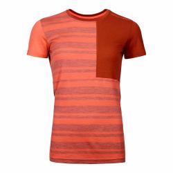 ORTOVOX 185 Rock'N'Wool Short Sleeve Women's Coral
