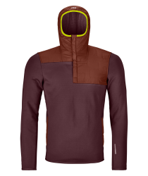 Fleece Ortovox Fleece Plus Anorak Men's Winetasting