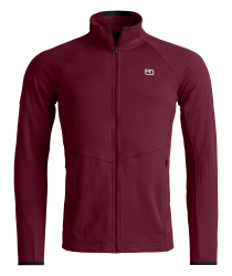Mikina ORTOVOX Fleece Light Grid Jacket Men's Deep Ocean