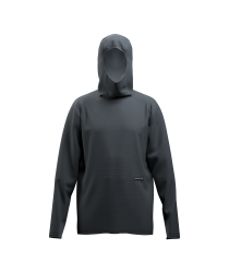 Mikina ORTOVOX Fleece Cord Hoodie Men's Black Raven