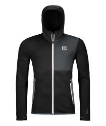 Fleece Ortovox Fleece Hoody Men's Black Raven