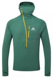 Fleece Mountain Equipment Eclipse Hooded Zip T-shirt Men's Fern