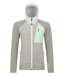 Mikina ORTOVOX Fleece Gp Classic Knit Hoody Women's Grey Ice