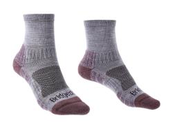 Ponoky BRIDGEDALE Hike LW MP 3/4 Crew Women's heather/damson