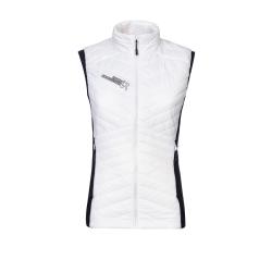 vesta ROCK EXPERIENCE ECO MANITOBA HYBRID WOMAN VEST MARSHMALLOW/CAVIAR