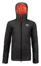 Zateplen bunda ORTOVOX Swisswool Zinal Jacket Women's Black Raven