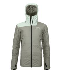 Zateplen bunda ORTOVOX Swisswool Zinal Jacket Women's Green Sage