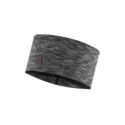 �elenka BUFF MERINO WOOL WIDE HEADBAND MULTISTRIPES FOG GREY