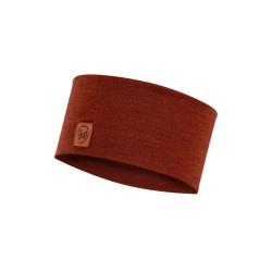 �elenka BUFF MERINO WOOL WIDE HEADBAND SOLID SIENNA