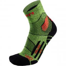 ponoky UYN RUN MAN TRAIL CHALLENGE SOCKS Y153 YELLOW FLUO MELANGE/RED